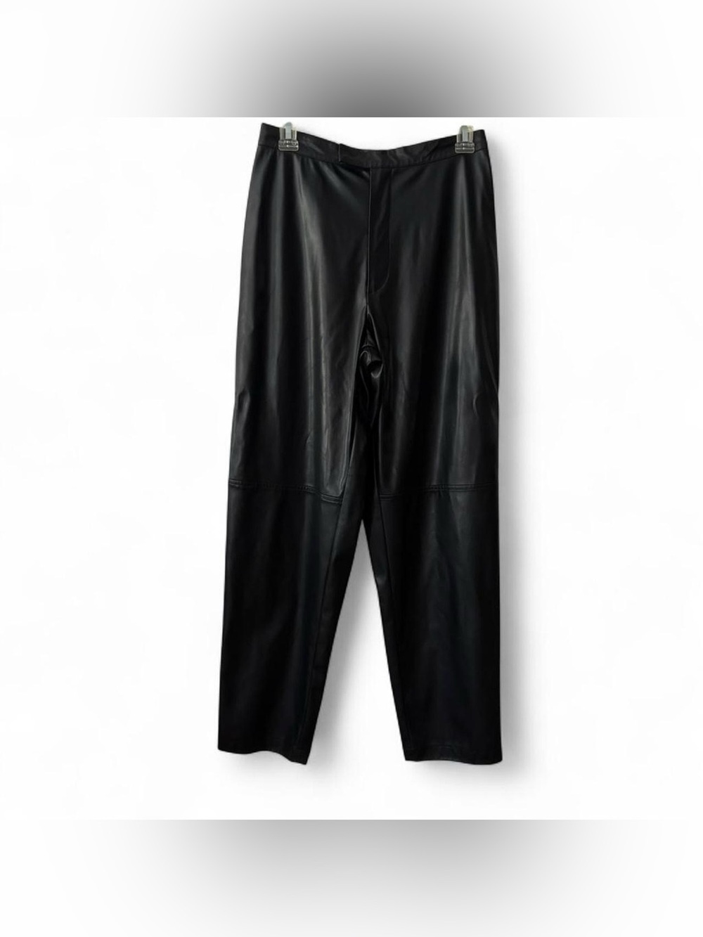 Women’s Petite Black Faux Leather Pants